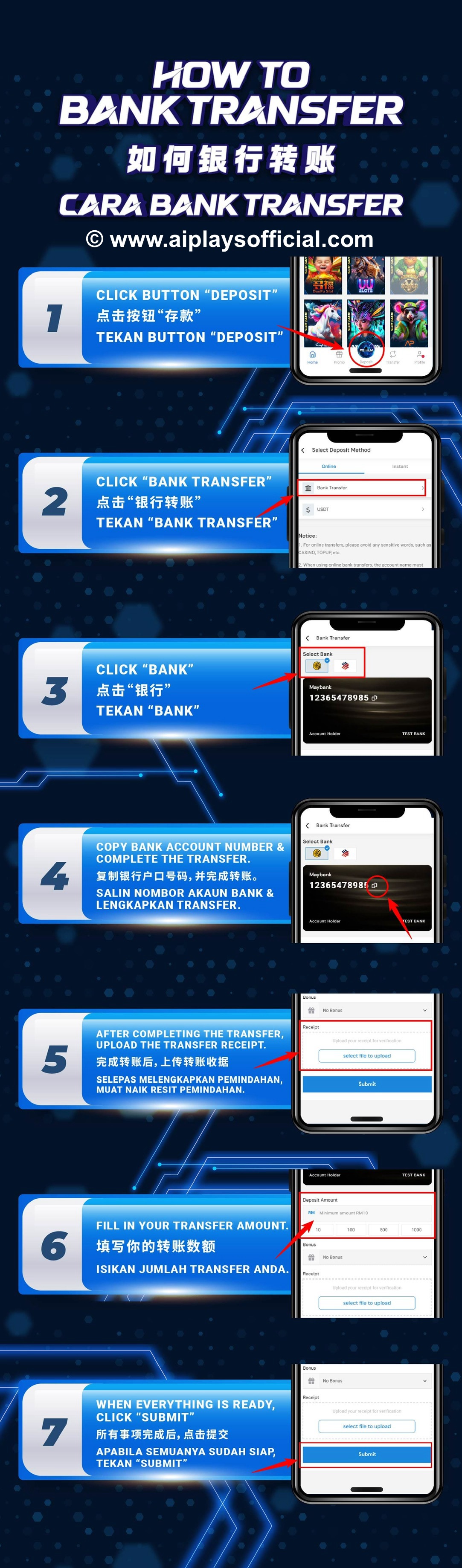 How to Bank Transfer