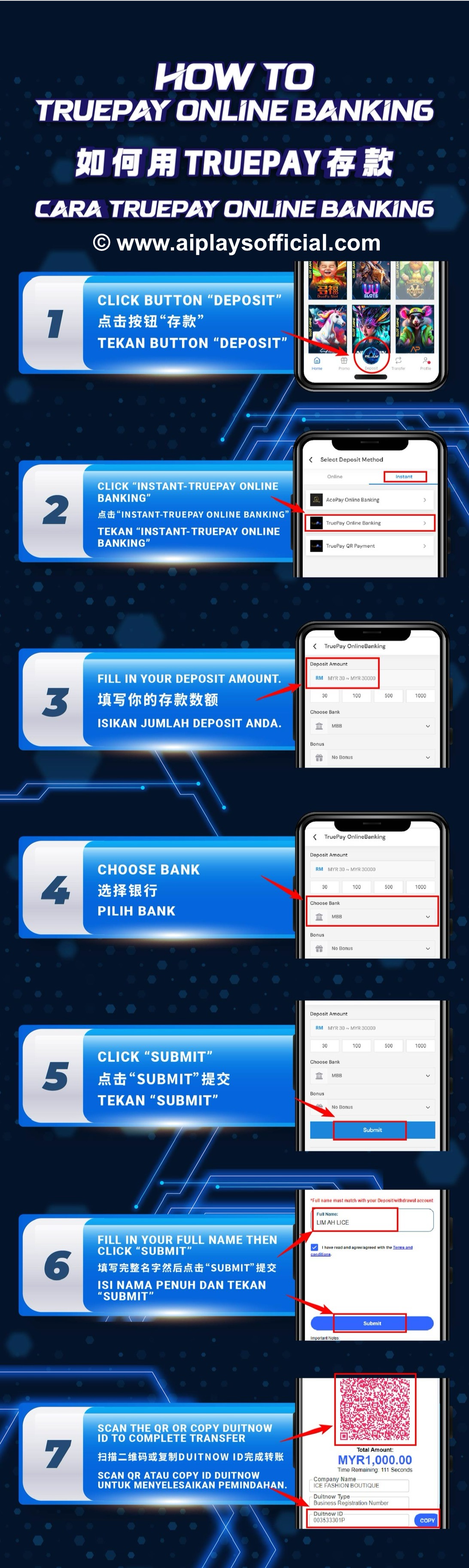 How to Truepay Online Banking