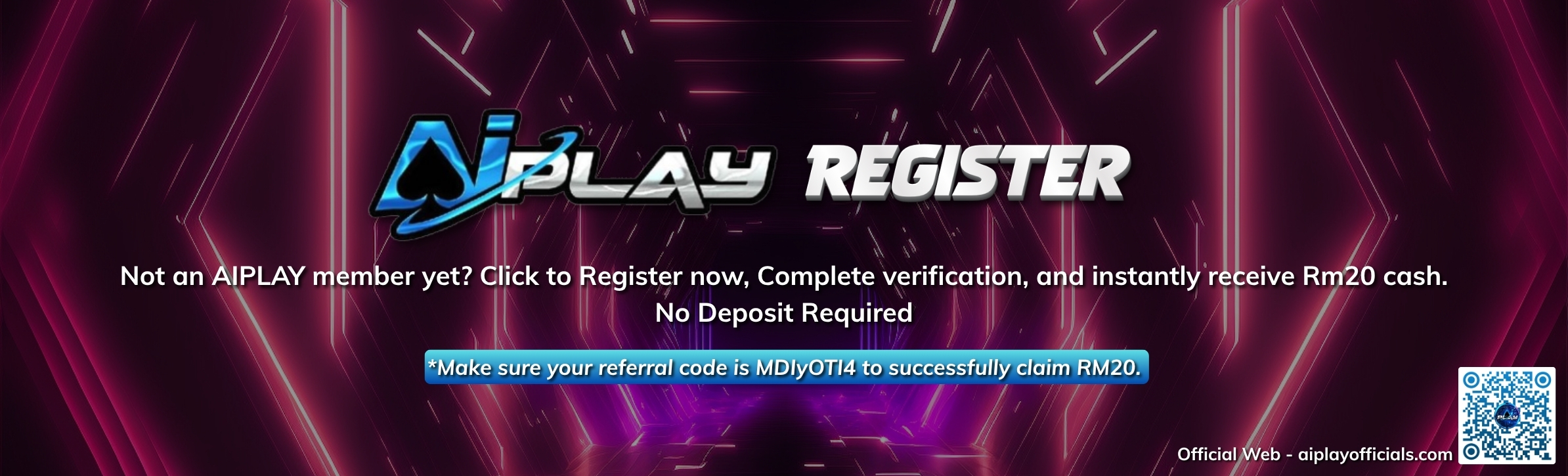 AiPlay Register Banner | AiPlay Official Banner | AiPlay Sign Up Banner | MDIyOTI4 - AiPlay Official Free Credit