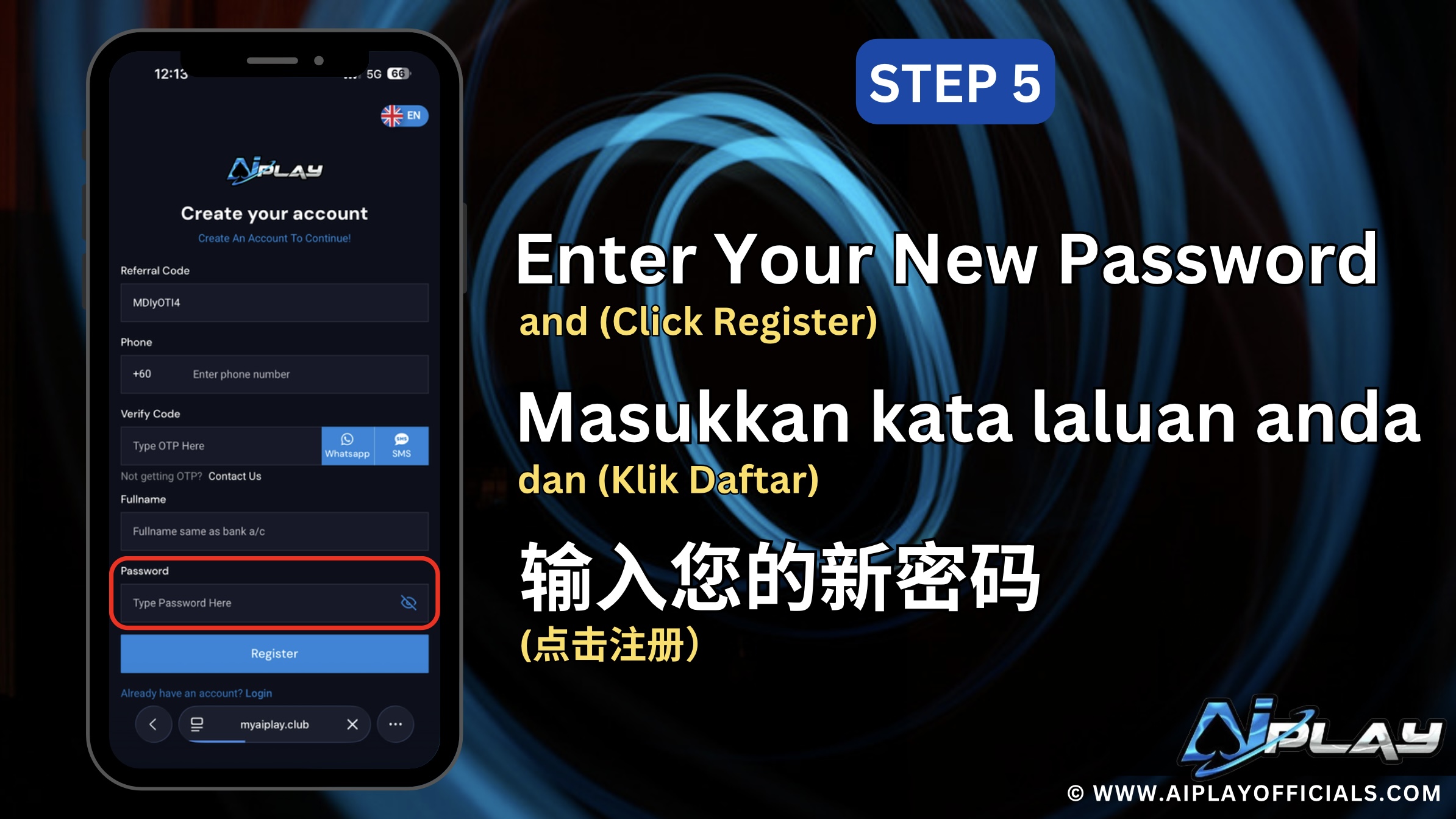 REGISTRATION STEP